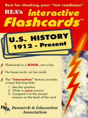 cover image of United States History 1912-Present Interactive Flashcards Book